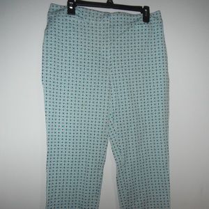 Floral Print, Curvy, Ankle Pants